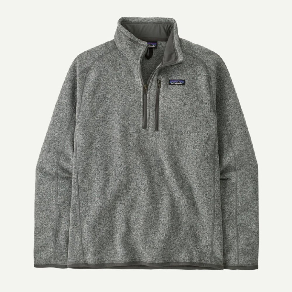 Men's Better Sweater 1/4-Zip Fleece Color Stonewash NWT
